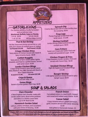 Menu photo 3 Black Hammock Lazy Gator Bar Oviedo, FL