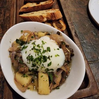 Agustin Kitchen - Forest Mushroom Madeira Butter, Apple, Allium, + Egg - New American Near Me - Tucson, Arizona