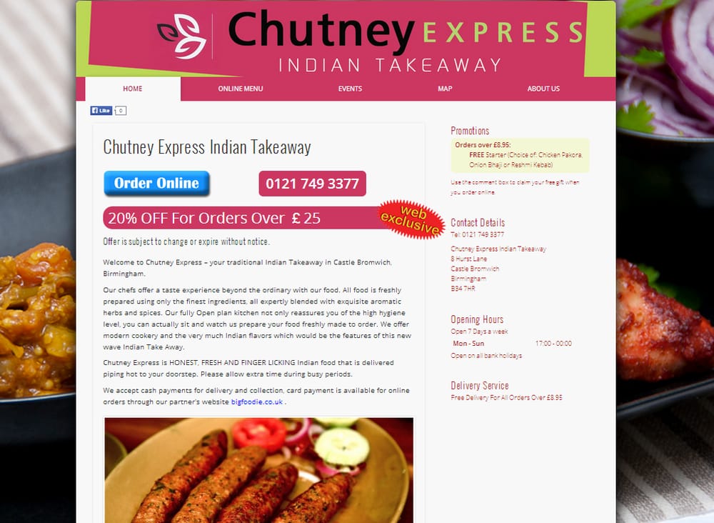 CHUTNEY EXPRESS 8 Hurst Lane, Birmingham, West Midlands, United