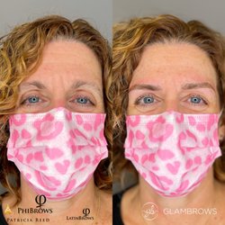 GlamBrows - Microblading before and after