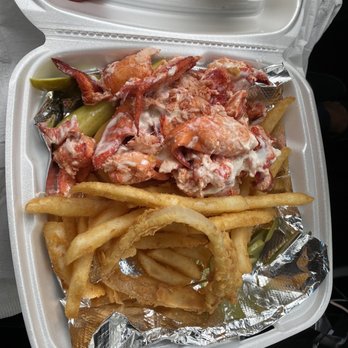 Eagles Nest Restaurant - Lobster roll with fries and coleslaw - Seafood Near Me - Brewer, Maine Eagles Nest Restaurant - Lobster roll with fries and coleslaw - Seafood Near Me - Brewer, Maine
