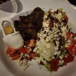 Wedge salad with filet.