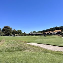 Hole 9 into the clubhouse