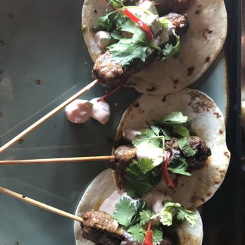 Linger - 3 Colorado Lamb Kabobs - Asian Fusion Near Me - Denver, Colorado
