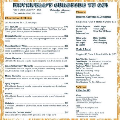 Menu photo 1 Mayawell Bar Birmingham, AL