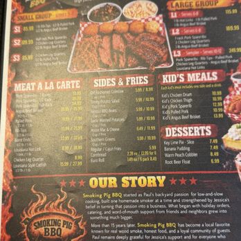 Smoking Pig BBQ - Menu - Barbeque Near Me - Las Vegas, Nevada