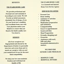 Tri Starr Home Care - We cover the entire Santa Clara County!