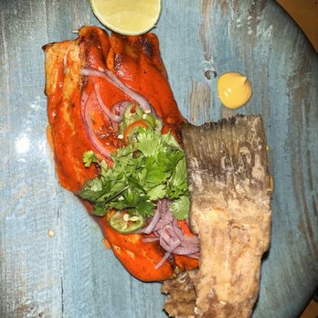 RosaNegra Cancun - Catch of the Day with spicy rub - this was bomb - Steakhouses Near Me - Cancún, ROO RosaNegra Cancun - Catch of the Day with spicy rub - this was bomb - Steakhouses Near Me - Cancún, ROO