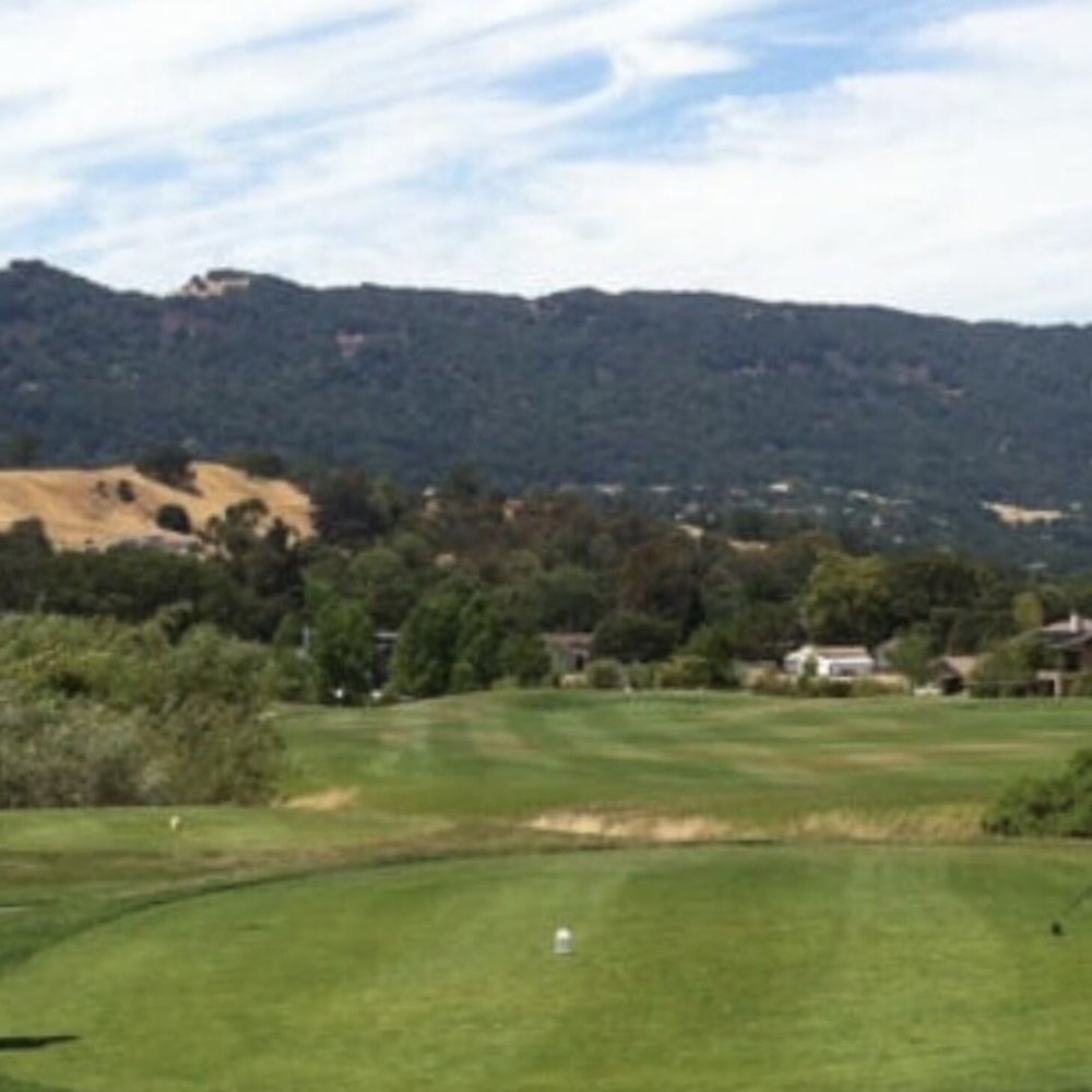 Callippe Preserve - Hole #1 Par 4 downhill to small green. - Golf Near Me - Pleasanton, California