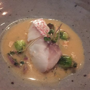 Barley Swine - Red snapper in koji butter - my fave! - New American Near Me - Austin, Texas Barley Swine - Red snapper in koji butter - my fave! - New American Near Me - Austin, Texas