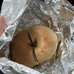 Joe's Bagel and Grill - Plain bagel lightly toasted with butter