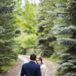 The Nogues Photography - A couple on their wedding day by Calgary wedding photographers The Nogues