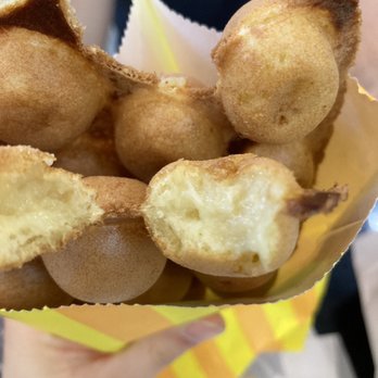 Eggette Hut - Durian Egg Waffle (5/5) - stuffed with creamy durian. Totally true to taste ! - Desserts Near Me - Markham, Ontario