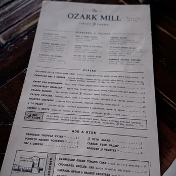 The Ozark Mill - Menu - Venues & Event Spaces Near Me - Ozark, Missouri