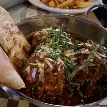 The End - Meatballs and fries in the background - New American Near Me - Torrance, California The End - Meatballs and fries in the background - New American Near Me - Torrance, California