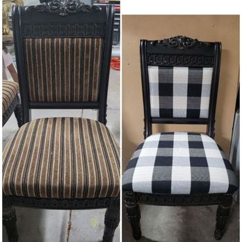 Rob's Upholstery - Phenomenal job of reupholstering my 18 year old dining chairs! - Furniture Reupholstery Near Me