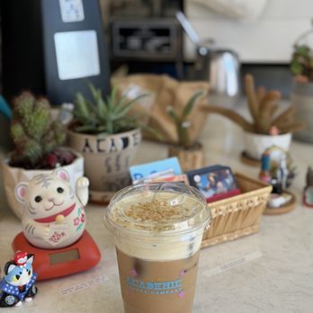Academic Coffee - Iced Pistakio Cream Espresso Latte (~$8) - Bakeries Near Me - San Jose, California Academic Coffee - Iced Pistakio Cream Espresso Latte (~$8) - Bakeries Near Me - San Jose, California