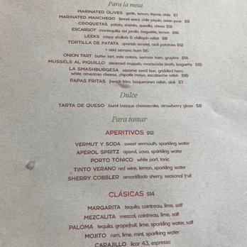 Bar Toti - menu - Wine Bars Near Me - Austin, Texas