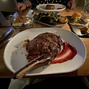 Orange Hill Restaurant & Events - Bone-In Ribeye 18oz.  And you can see the filet mignon too. - Steakhouses Near Me - Orange, California