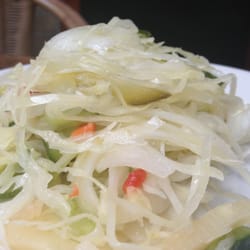 Olympic - Side salad that comes with the moussaka. Nice and tangy to counterbalance the richness.