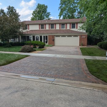 Pavestone Brick Paving - Finished project - Landscape Architects or Designers Near Me - Des Plaines, Illinois