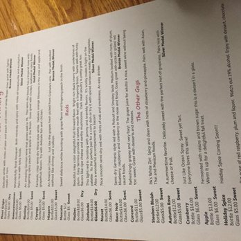 Calvaresi Winery - a menu on a table - Wineries Near Me - Bernville, Pennsylvania Calvaresi Winery - a menu on a table - Wineries Near Me - Bernville, Pennsylvania