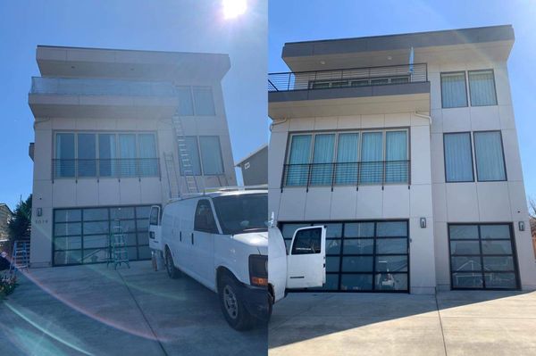 Exterior painting - Pressure washing, good preparation and painting. Exterior painting - Pressure washing, good preparation and painting.