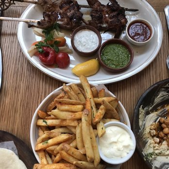 The Peacock - Quail kabob and French fries - Mediterranean Near Me - Austin, Texas The Peacock - Quail kabob and French fries - Mediterranean Near Me - Austin, Texas