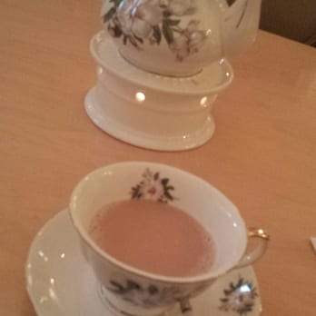 Prince Tea House - Rose milk tea. The teapots stay on top of a lit candle to keep them warm. They are enough for about 4 cups. - Desserts Near Me - Brooklyn, New York
