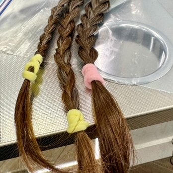 Willo Aveda Salons - Fair Oaks - donated my grown out brown - Hair Extensions Near Me - Fair Oaks, California
