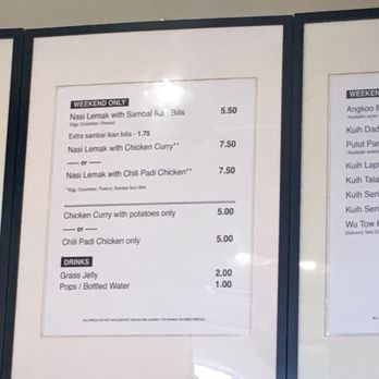 One2 Snacks - Full menu (2018) - Malaysian Near Me - Scarborough, Ontario