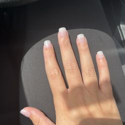 4 Nails - Powder dip nails with a tip