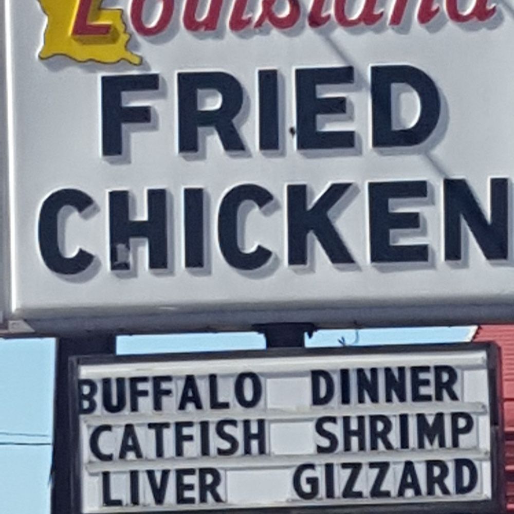 Louisiana Fried Chicken - Look for the sign, if you're traveling Southeasr, the restaurant is on the left, if going Northwest it's on the right. - Restaurants Near Me - Minden, Louisiana Louisiana Fried Chicken - Look for the sign, if you're traveling Southeasr, the restaurant is on the left, if going Northwest it's on the right. - Restaurants Near Me - Minden, Louisiana