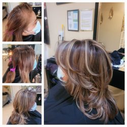 Mi Belleza Hair Studio - Color correction from dull to youthful