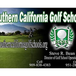Southern California Golf Schools - Steve Bean Business card