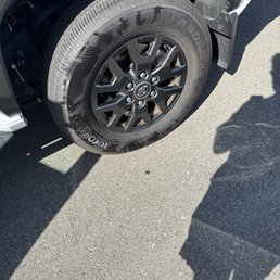 Tire shine not so fine Tire shine not so fine
