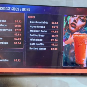 Primecut Taqueria - Menu part 2 as of 10/2026 - Tacos Near Me - Placentia, California