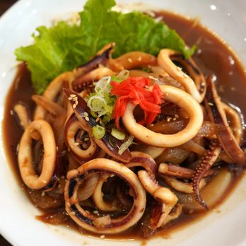 Nagomiya - Ika Shoga Yaki - Calamari sauteed with ginger sweet soy - Sushi Bars Near Me - Atlanta, Georgia Nagomiya - Ika Shoga Yaki - Calamari sauteed with ginger sweet soy - Sushi Bars Near Me - Atlanta, Georgia