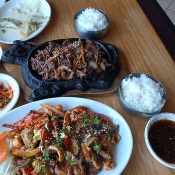 Norfolk Garden - beef bulgogi and spicy squid. - Korean Near Me - Norfolk, Virginia Norfolk Garden - beef bulgogi and spicy squid. - Korean Near Me - Norfolk, Virginia