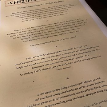 Chez Panisse - Menu - New American Near Me - Berkeley, California
