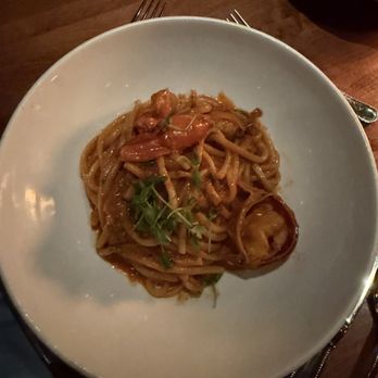 Sartiano's - BUCATINI Maine lobster, roasted tomato, Calabrian chili butter - Italian Near Me - New York, New York