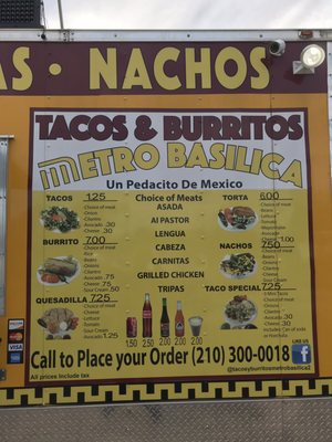 Tacos y Burritos Metro Basilica 2 Taco truck by null