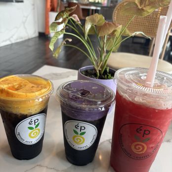 Ep  Juicery - Bogo coffee & pineapple, beets, ginger orange  (replaced lemon) - Juice Bars & Smoothies Near Me - Garden Grove, California
