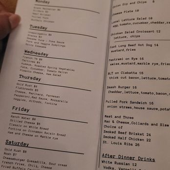 1540 Room - Drink menu - Southern Near Me - Savannah, Georgia