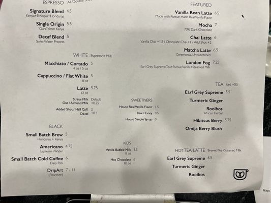 Menu photo 1 Pursue Coffee Redondo Beach, CA Menu photo 1 Pursue Coffee Redondo Beach, CA