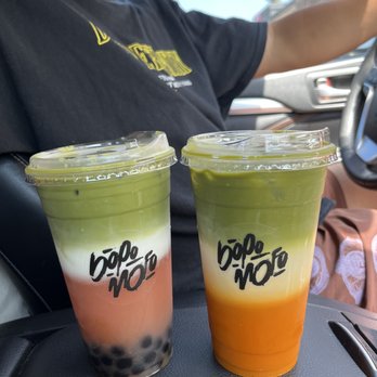 Bopomofo Cafe - ba-la matcha and carrot matcha - Bubble Tea Near Me - Artesia, California