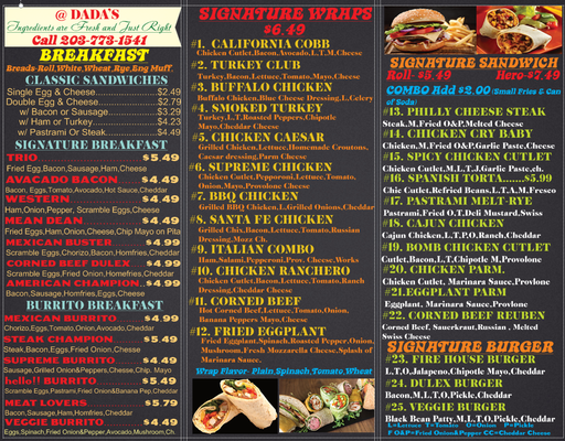 Menu photo 1 Dada Deli North Haven, CT