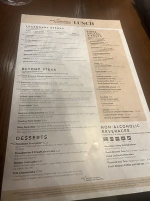 Menu photo 5 LongHorn Steakhouse Phoenix, AZ