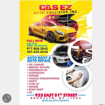 G&S Ez Auto Collision - Flyer you can see everything we do in the shop. - Body Shops Near Me - Brooklyn, New York G&S Ez Auto Collision - Flyer you can see everything we do in the shop. - Body Shops Near Me - Brooklyn, New York