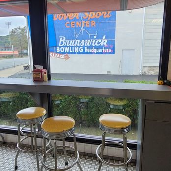 Dover Grill - Interior with counter seating - Burgers Near Me - Dover, New Jersey